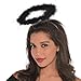 Amscan Black Marabou Halo Standard Size 1 Count Adjustable Soft FeatherLight Party Costume Accessory - Image 3