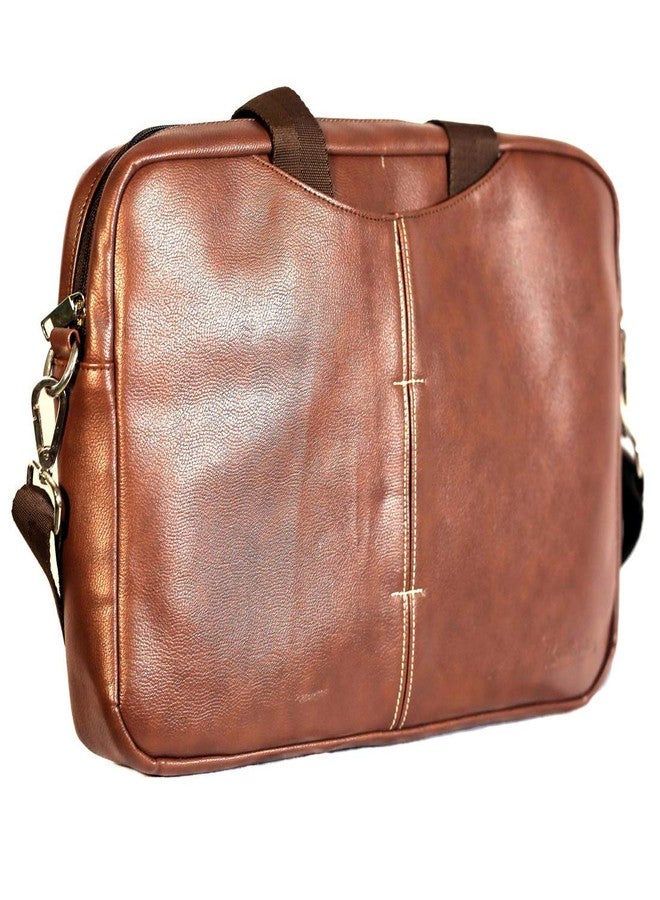 Rockford Leatherette Laptop Briefcase Bag - | Laptop Bag | Messenger Bag (Brown) - Image 2