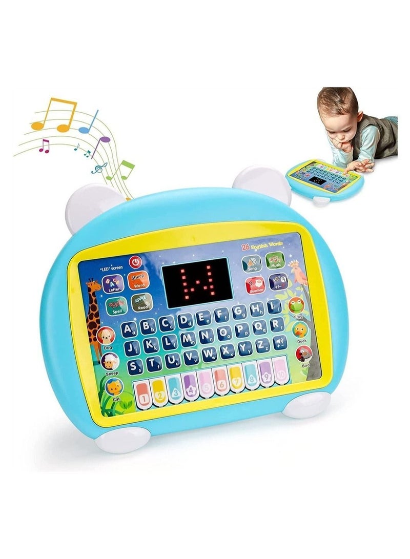 Y&D Kids Early Educational Toy, Kid Tablet Toddler Learning Pad Interactive Music, Piano, ABC, Numbers, Words, Spell, Animals, for Boys, Girls - Image 1