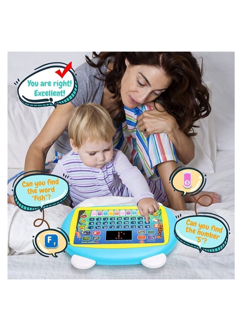 Y&D Kids Early Educational Toy, Kid Tablet Toddler Learning Pad Interactive Music, Piano, ABC, Numbers, Words, Spell, Animals, for Boys, Girls - Image 3