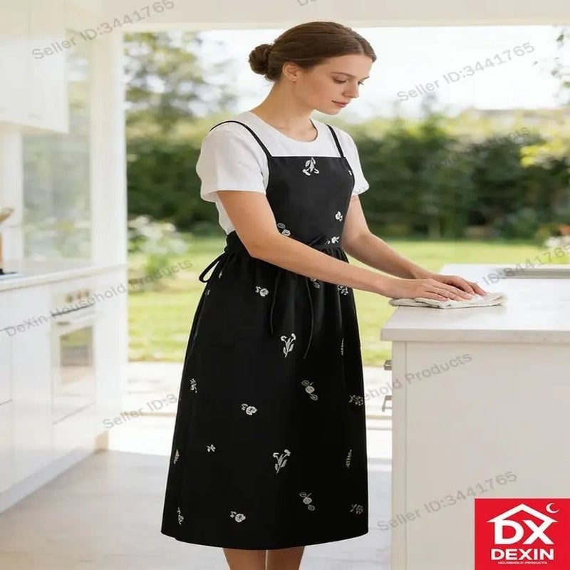 Kitchen Apron, Black - Image 2