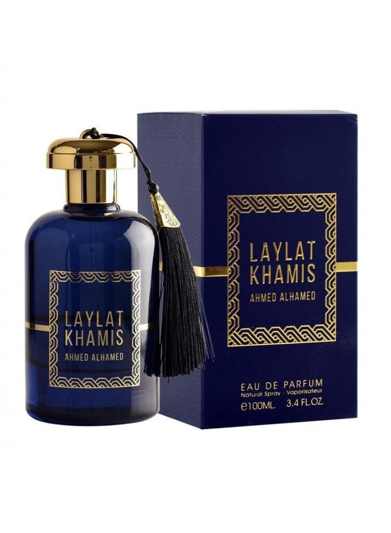 LAYLAT KHAMIS Eau de Parfum for Men - 100ml | Long-lasting and Luxurious Fragrance Blend