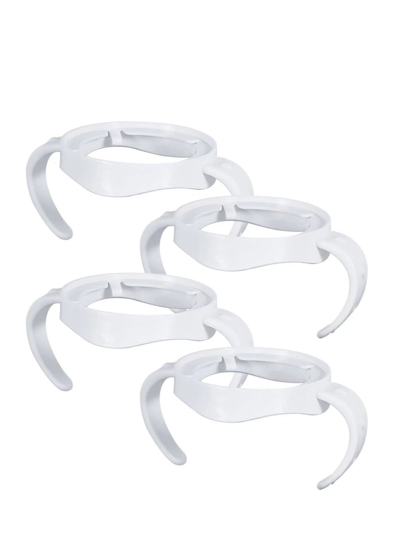 Generic - 4 Pack Compatible with Baby Bottle Handles for Philips Avent Natural Baby Bottles,Baby Bottle Holder, Baby Feeding Bottles Handles - White - Image 1
