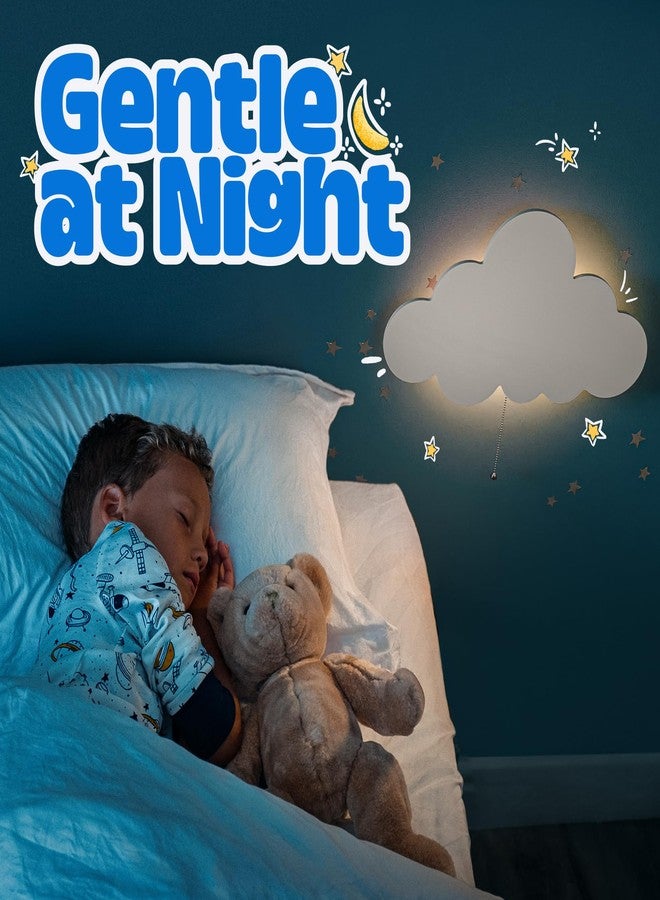 Tip perk 2 Pack Cloud Light - Floating Cloud Wall Lamp for Nursery | Cute Floating Lamp for Kids Bedroom | Battery-Operated Hanging Night Lights for Bedroom/Baby Nursery - Image 5