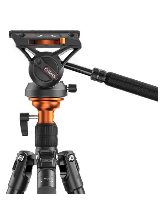 COMAN Camera Tripod, Professional Photography And Videography Tripod, Portable Phone Stabilizer Photography And Video Recording, Outdoor Monopod, Hydraulic Pan Head, Dslr Tripod Ff06S - Image 1