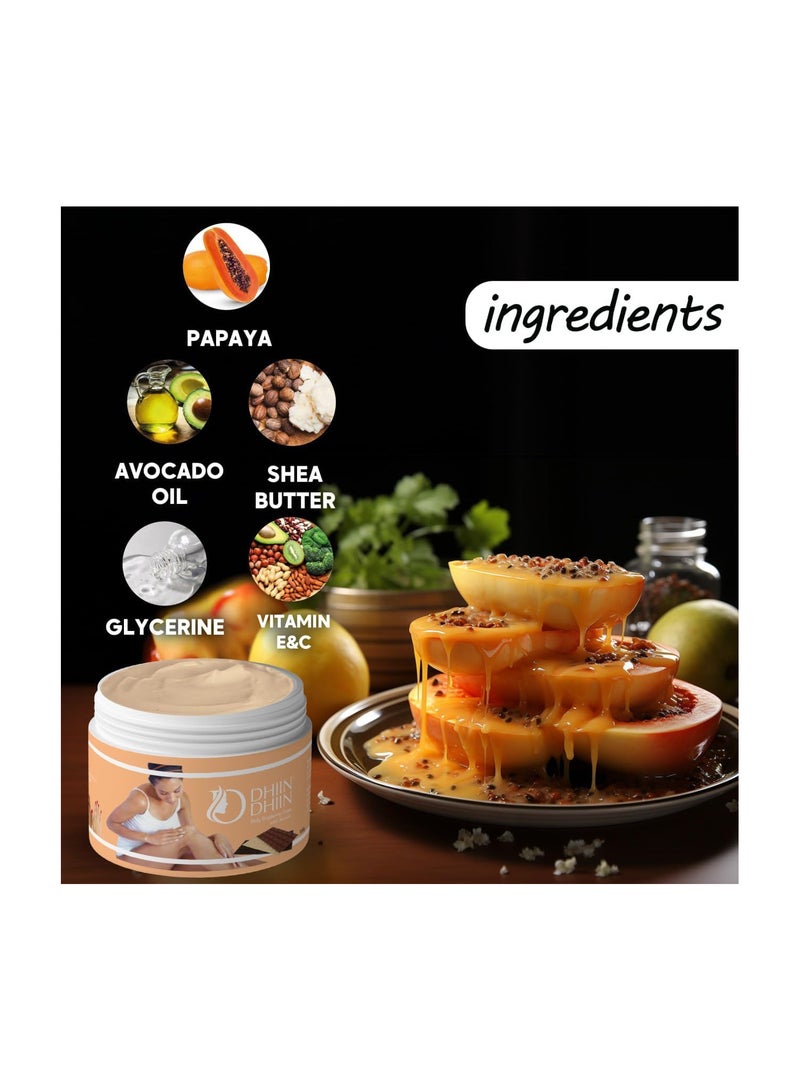 دهين دهين كريم تفتيح الجسم بالبابايا، كريم مرطب للعناية بالبشرة وتبييضها 360 جم - Image 5