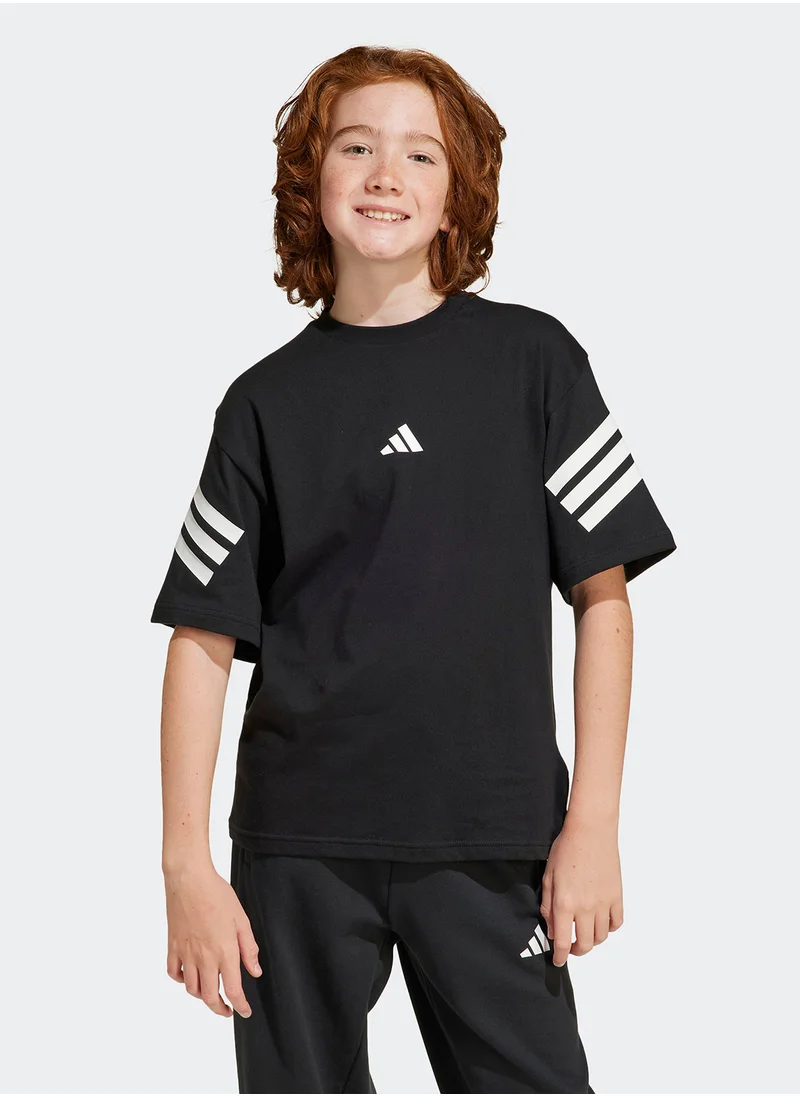 Adidas Youth Future Icons 3 Stripe T-Shirt
