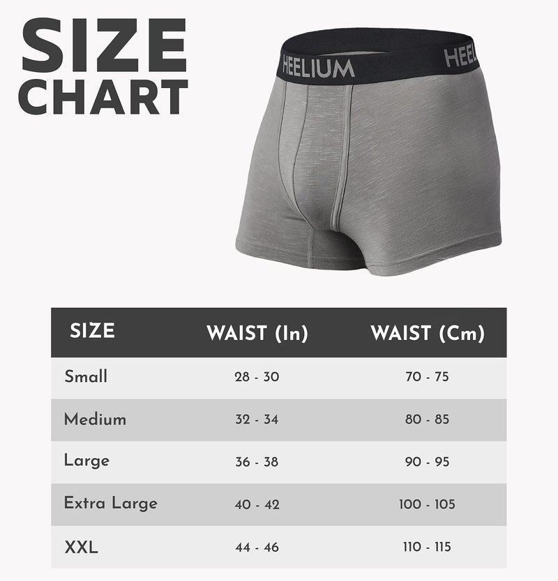 HEELIUM Bamboo Underwear Trunk for Men | 3X Softer Than Cotton & Odour Free | Stretchy Fabric & Durable Waistband - Image 5