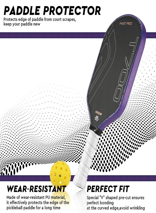 insum Pickleball Paddle Protection Tapes - Edge Guard Tapes, Pre-Cut V 14mm & 16mm 20mm Thickness Edge - Image 2