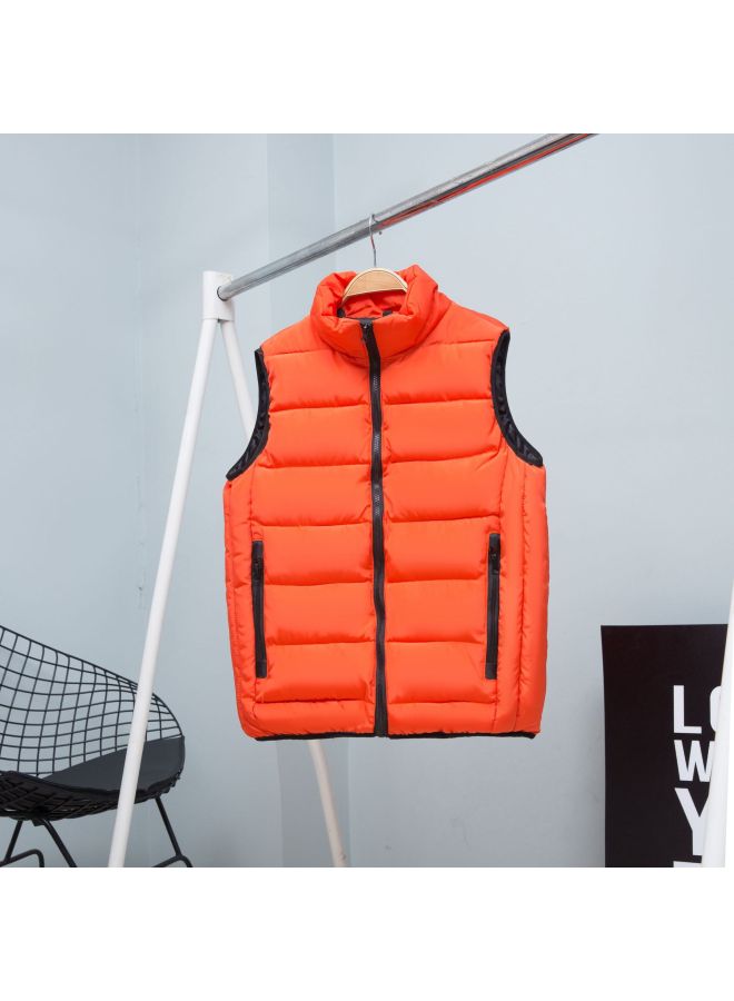 Autumn Winter Down Cotton Training Vest Outdoor Windproof Workwear Sports Vest Customizable