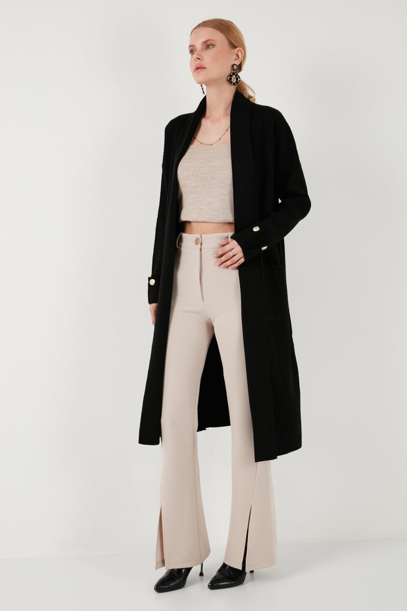 Lela 100% Acrylic Knitted Long Cardigan Women's Cardigan 4615212 - Image 3