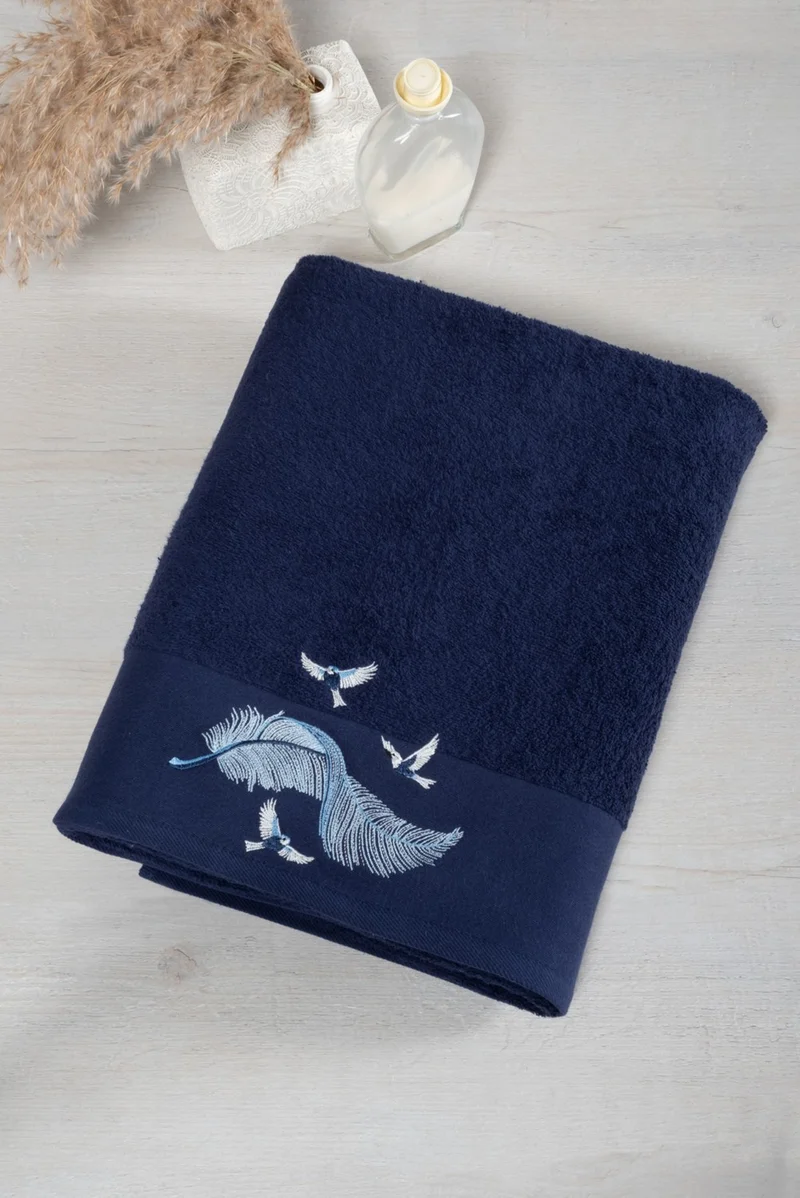 Kiğılı Home KGHV118 Feather Embroidered Bath Set