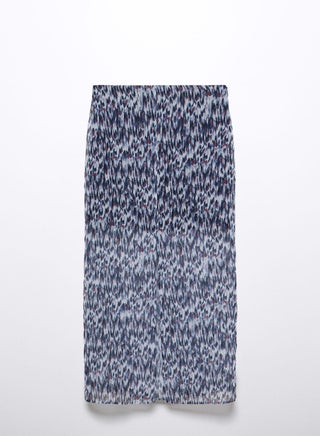 Youth Slit Printed Maxi Skirt