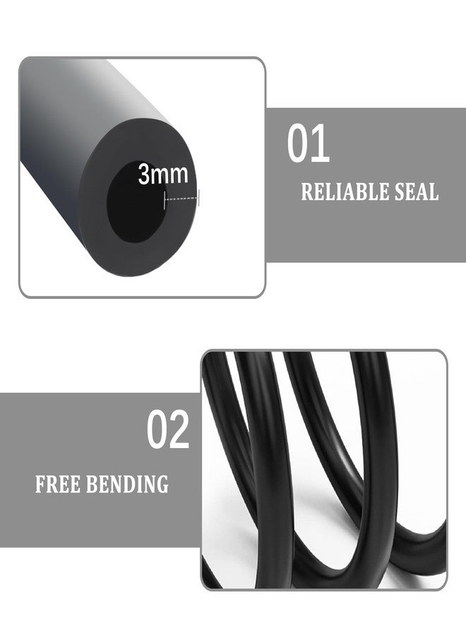 IHOTDER 6PCS 5Ft Vacuum Line,Multipurpose Vacuum Lines Automotive for Car Engine,1/8" 5/32" 3/16" 1/4" 5/16" 3/8" Vacuum Hose Kit,Universal Car Accessories Silicone Tubing for Air/Water (6PCS) - Image 4
