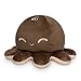 TeeTurtle Reversible Octopus Plushie 4Inch Coffee Cream TwoSided Flip Plush Toy with Embroidered Details Cute Mini Collectible Plush for Kids Teens and Adults - Image 3