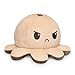 TeeTurtle Reversible Octopus Plushie 4Inch Coffee Cream TwoSided Flip Plush Toy with Embroidered Details Cute Mini Collectible Plush for Kids Teens and Adults - Image 2