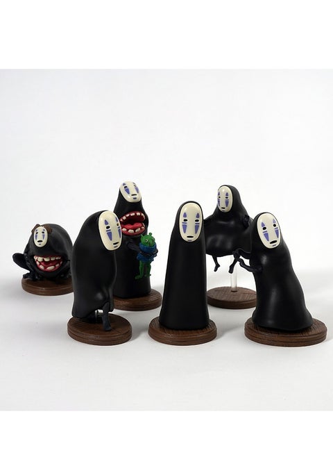 Studio Ghibli Classic Character - No-Face Figure Model, 6 Designs Available, Made of PVC and Resin, Fine Craftsmanship, Vibrant Colors, Perfect for Collection and Display.