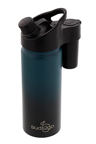 Suds2Go Portable handwashing Water Bottle - Stainless Steel Handwashing Bottle with Double Walled, Vacuum Sealed & Leakproof Lid- Lightweight Design for Camping, Sports and Travel (20oz) - Image 1