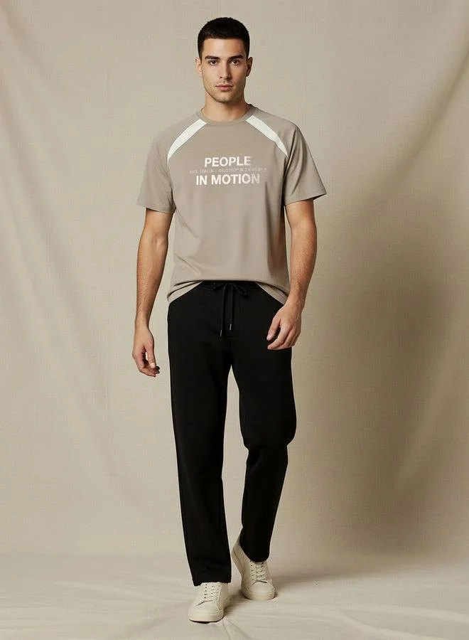 Kappa GREEN Kappa Men Brush Print T shirt for Men | Best Price UAE