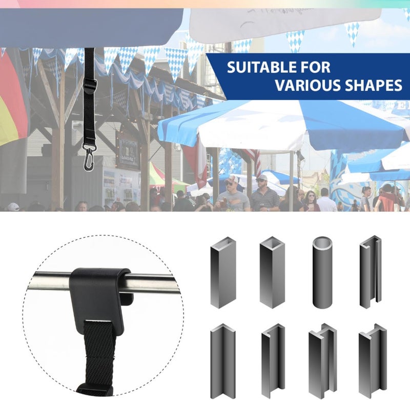 Shappy Canopy Hanging Clips Tent Hanging Clip for Vendor Booth Display Business Exhibitions to Hang Signs, Slogans, Flags, and for Outdoor Camping to Hang Food, Lanterns, Garbage Bags, Towels - Image 4