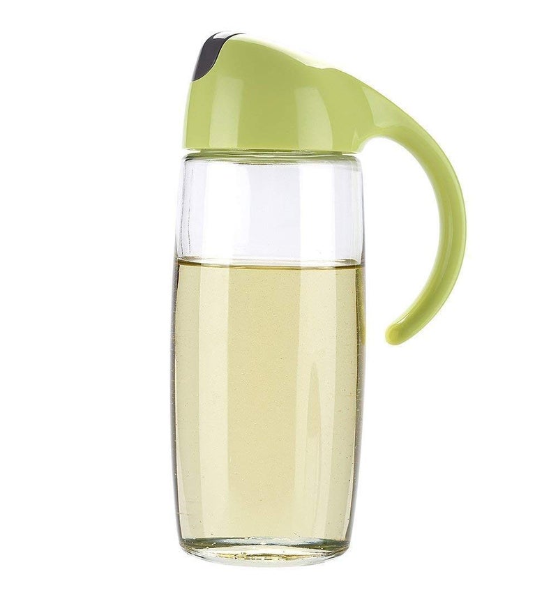 KUNYA® Glass Oil Pot Automatic Opening and Closing Leak-Proof Kitchen Supplies Oil Bottle Seasoning Bottle Cruet Vinegar Pot Pack 1 - Image 1