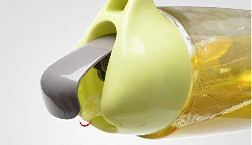 KUNYA® Glass Oil Pot Automatic Opening and Closing Leak-Proof Kitchen Supplies Oil Bottle Seasoning Bottle Cruet Vinegar Pot Pack 1 - Image 4