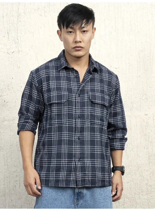 Hubberholme Men Multicolor Shirts - Oversized for Casual Comfort