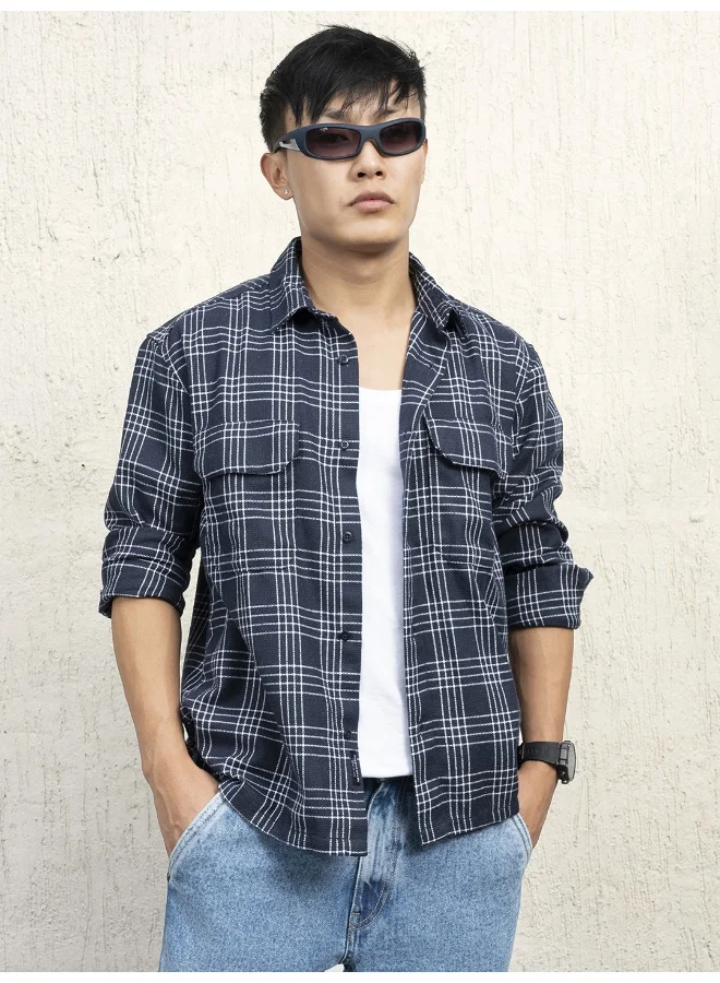 Hubberholme Men Multicolor Shirts - Oversized for Casual Comfort