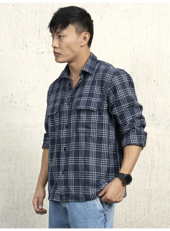 Hubberholme Men Multicolor Shirts - Oversized for Casual Comfort
