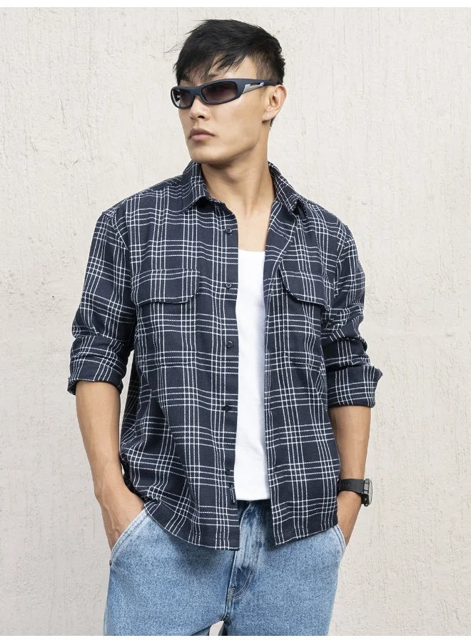 Hubberholme Men Multicolor Shirts - Oversized for Casual Comfort