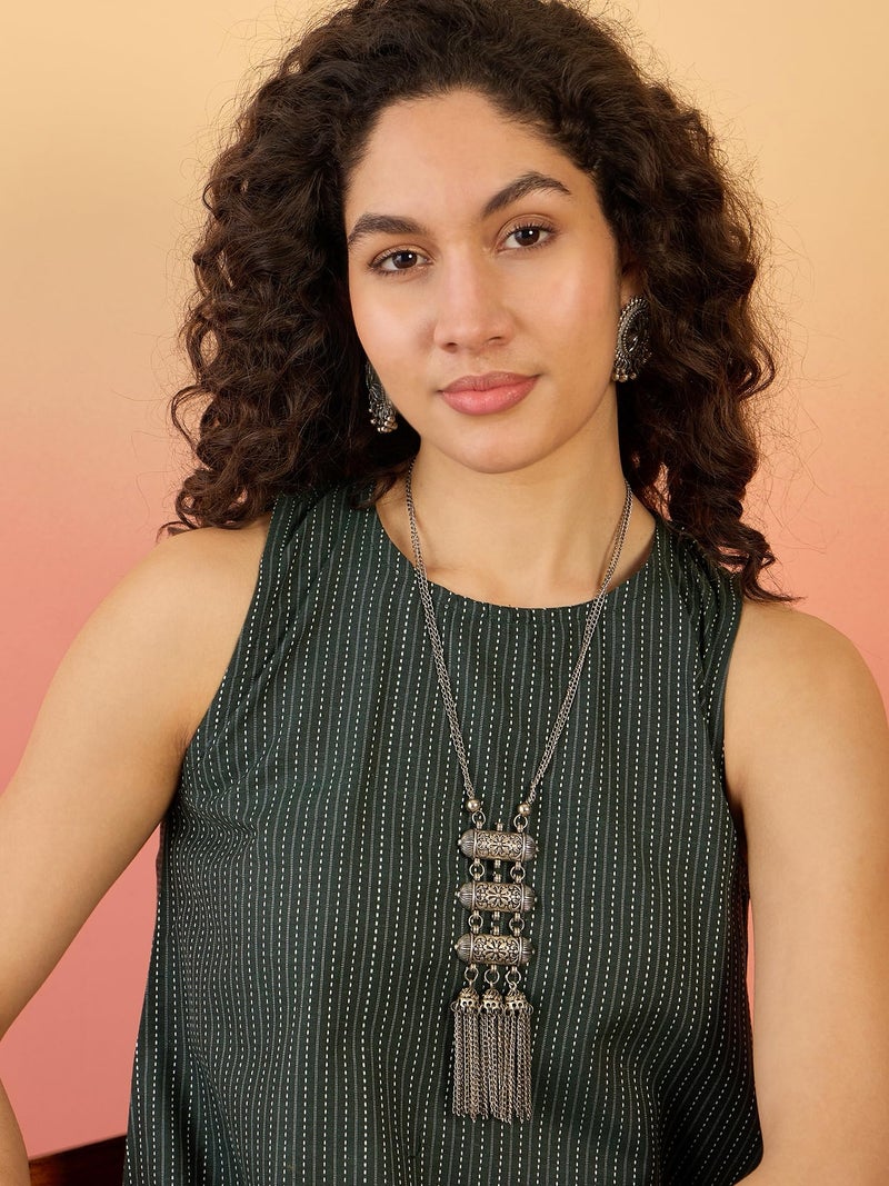 InWeave A-Line Dress Green - Image 4