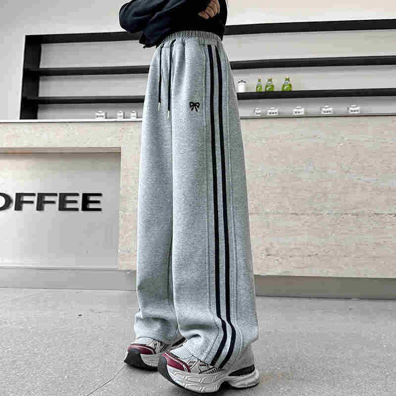 Girls' Pants Sweatpants Children'S Straight-Leg Sports Pants For Older Girls Spring Casual Wide-Leg Pants - Image 1