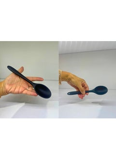 Afili Home Mini Silicone Spoon, Small Silicone Deep Spoon, Non-flammable, Non-stick, Non-scratch Silicone Spoon  - Image 2