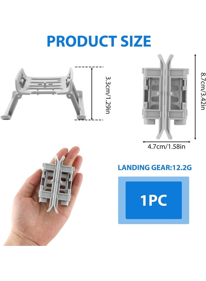 BRDRC أرجل تمديد لهيكل الهبوط متوافقة مع DJI Mini 4K / Mini 2 SE للطائرة القابلة للطي - واقيات تثبيت المراوح، أرجل رفع سريعة الفك لزيادة الارتفاع، إكسسوار لطائرة Mavic Mini - Image 2