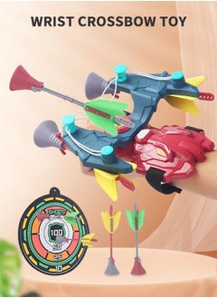 GROIC 30CM Dart Board,2 Sticky Bow and Arrow Launcher,4 Darts,1 Hook,Toys Gifts for Boys & Girls,Indoor Outdoor Party Sports Play Shoot Games  - Image 2