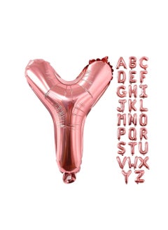 Party with Emma Rose Gold Letter A to Z Balloons 32 inch Large Alphabet Balloons Rose Gold Helium Foil Letter Balloon Banner for Birthday Party Anniversary Wedding Decoration (Rose Gold-Y)  - Image 4