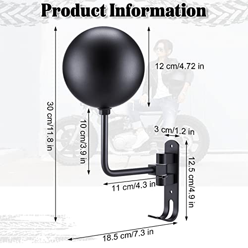 Shimeyao 6 Pack Motorcycle Helmet Rack Wall Mount Helmet Holder 180° Rotation Motorcycle Gear Hanger Display Stand with 2 Hooks for Men Women, Bike Coats, Caps, Jacket, Glove, Sportswear Accessories - Image 2