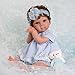 EKOKIZ Reborn Baby Dolls Clothes Girl Blue Baby Doll Clothes 1720 Inches Doll Outfits and Accessories for Newborn Girl - Image 4
