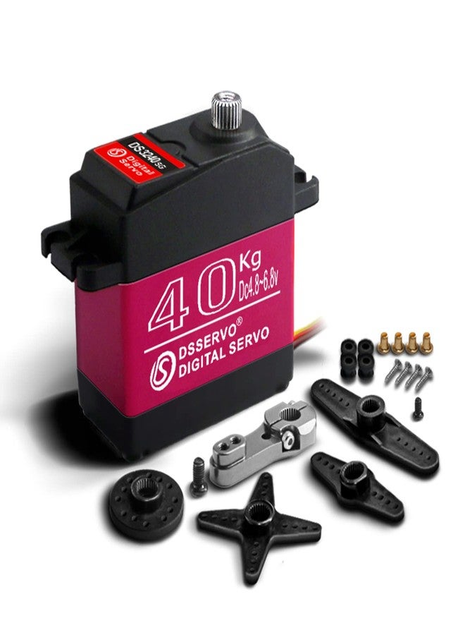 ZOSKAY Servo Motor 40Kg High Speed servo Metal Gear Digital Servo RC Baja Servo for 1/8 1/10 Scale RC Cars (180 Degree) - Image 1