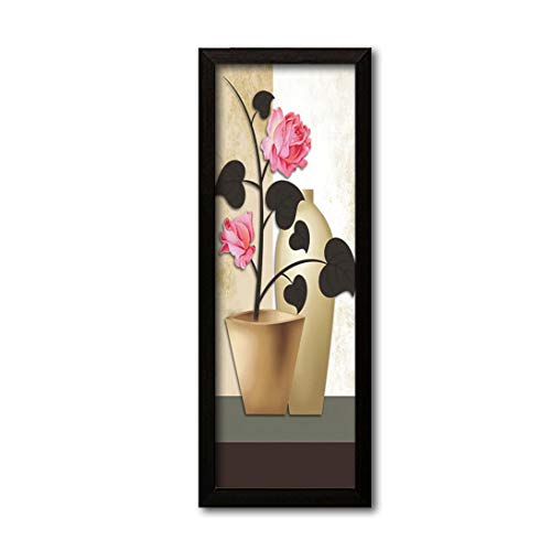 PAPER PLANE DESIGN Floral Wall Painting with Frames Wall Art Hanging - Set of 3 (Black, 35 cm x 52 cm) - Image 3