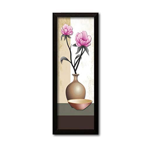 PAPER PLANE DESIGN Floral Wall Painting with Frames Wall Art Hanging - Set of 3 (Black, 35 cm x 52 cm) - Image 2