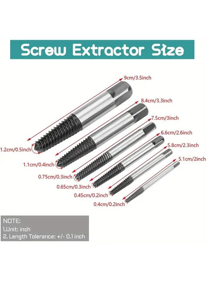 Broken End Extractor Set For Removing Stuck Broken Screws Faucet Valve Removal - Image 4