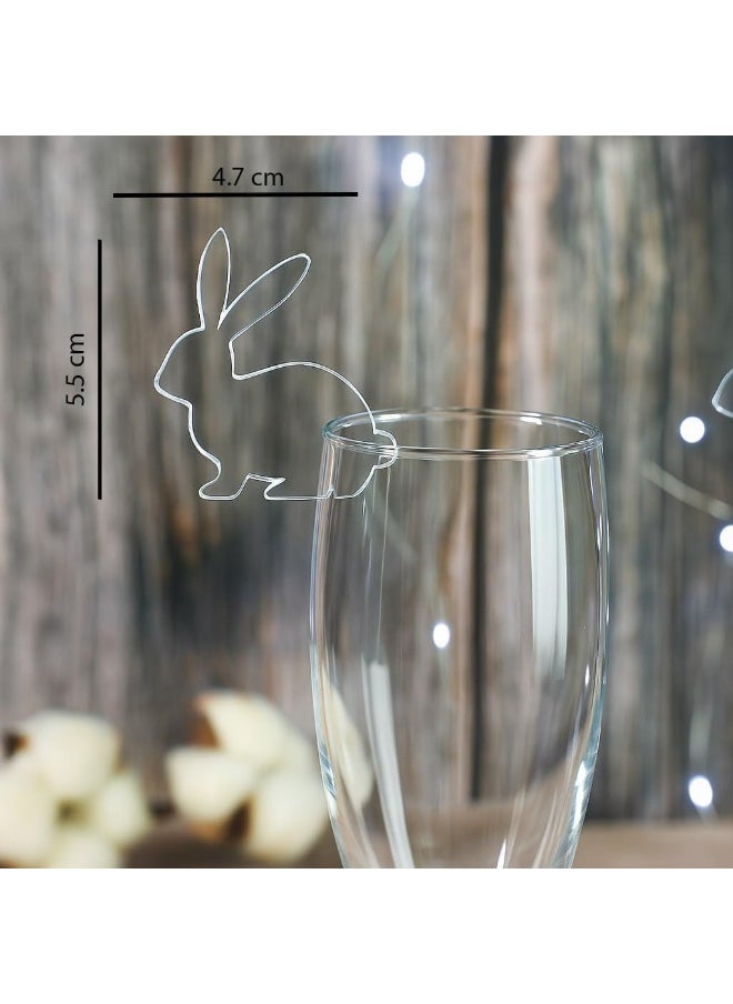 Horoof Home Horoof Home® 2pcs Bunny Acrylic Glass Tags  - Image 2