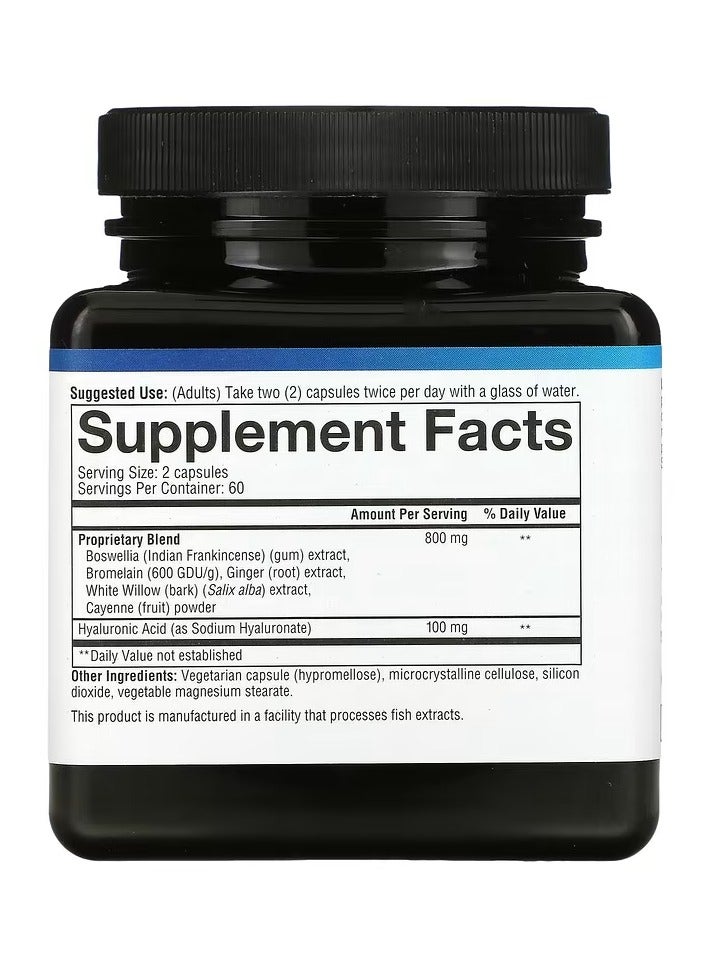 يوثيري تركيبة متطورة من حمض الهيالورونيك، 120 كبسولة نباتية - Image 2
