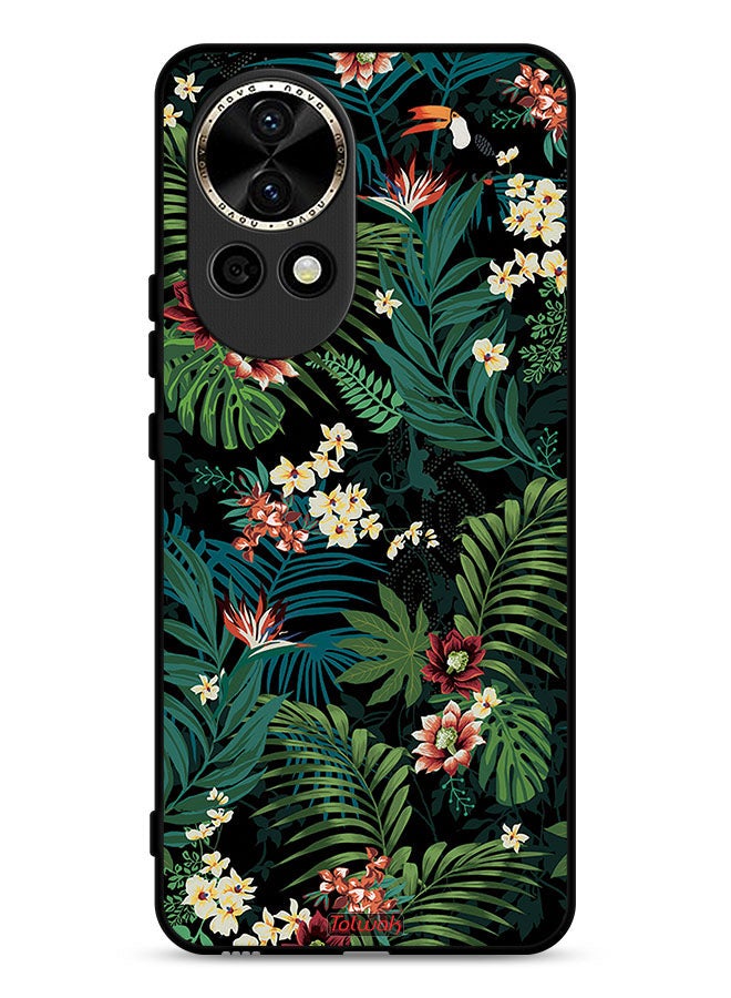 Tolwak غطاء واقي لهاتف هواوي نوفا 13 5G بأوراق استوائية - Image 1