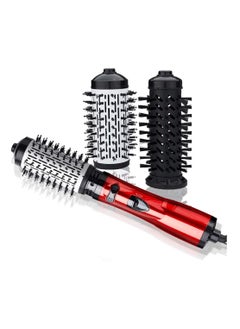 Hot Air Styler and Swivel Hair Dryer 1200W Air Wrapped Hair Stylist Rotating Curling Maker with 2 Interchangeable Brushes for Dry Curly Supple Hair