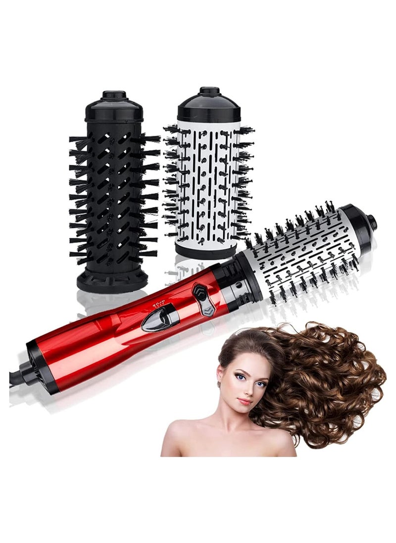 Generic - Hot Air Styler and Swivel Hair Dryer 1200W Air Wrapped Hair Stylist Rotating Curling Maker with 2 Interchangeable Brushes for Dry Curly Supple Hair - Image 1