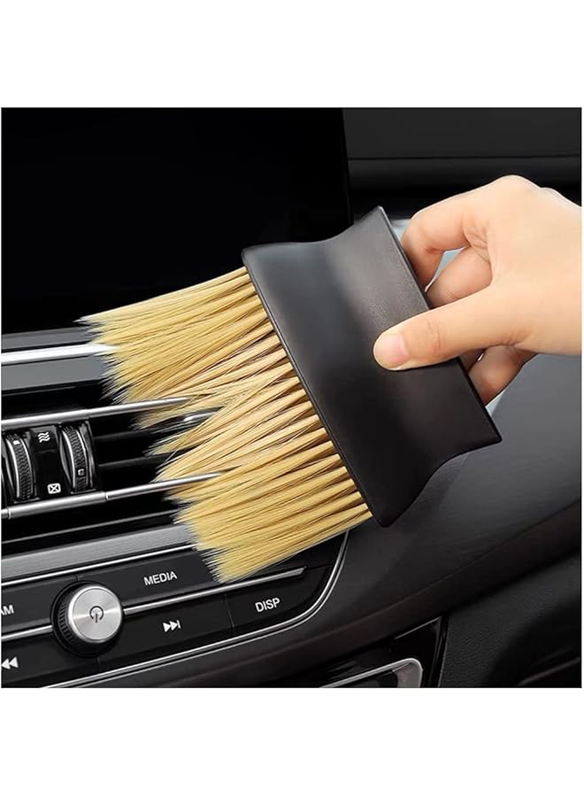 أوزيغالور فرشاة الغبار الداخلية للسيارة، فرش تنظيف السيارة ذات الشعيرات الناعمة وفرشاة التفاصيل وأداة إزالة الغبار - Image 1