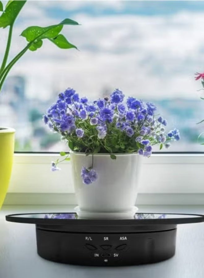  فيكتوال حامل عرض دوار بمحرك، 7.87 بوصة، حمولة 17.6 رطل، حامل كهربائي دوار فائق الهدوء 360 درجة لمنتجات التصوير الفوتوغرافي والمجوهرات والكعك والنماذج ثلاثية الأبعاد (أسود) - Image 4