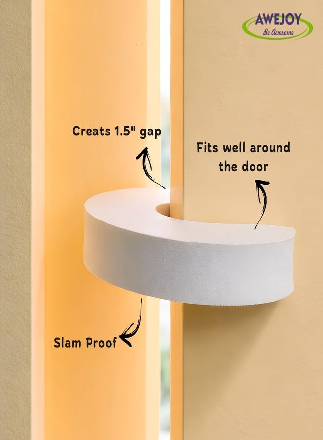 AWEJOY Baby Safety Door Stopper Guard (Pack of 8)| Soft Foam Door Jammer for Home | Prevents Finger Injuries & Door Slamming | Baby Proofing Door Guard for Kids & Pets - Image 4